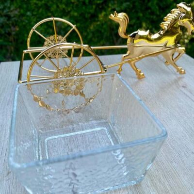 Golden Horse Cart With Multi Purpose Cart