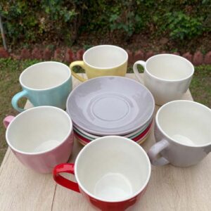 Mug and Saucer Set with Metal Stand v3