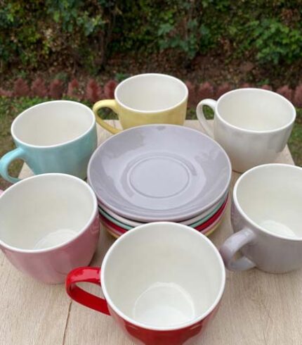 Mug and Saucer Set with Metal Stand v3