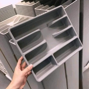 IKEAR Multi Section Kitchen Drawer Organizer – Sleek Utensil Tray v2