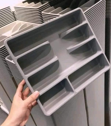 IKEAR Multi Section Kitchen Drawer Organizer – Sleek Utensil Tray v2