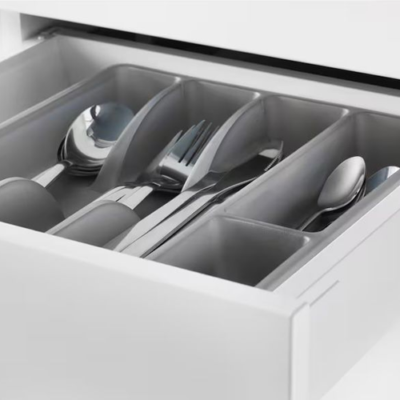IKEAR Multi Section Kitchen Drawer Organizer – Sleek Utensil Tray v3