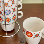 Majestic Mosaic Mug Set with Metal Stand – 4 Piece v5