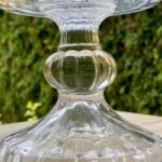 Vintage Inspired Crystal Glass Footed Bowl v3