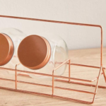 Home box Essential 5 Piece Glass Spice Rack Set v3