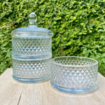 Stackable Crystal Glass Candy Jar – 4 Piece Set v4