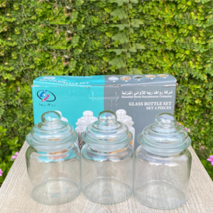Glass Jars Set of 3