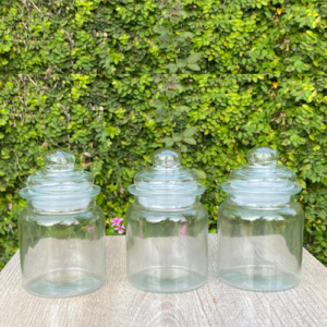 Glass Jars Set of 3 v2