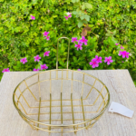 Golden Metal Serving Basket v2