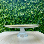 Golden Textured Glass Pedestal Stand v2