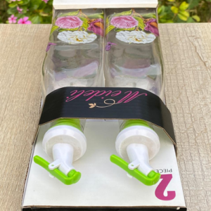 Glass Oil Bottles Set Of 2