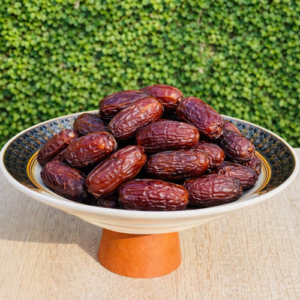 Porcelain Date Plate With Wooden Base