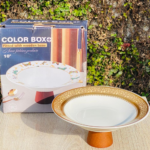 Porcelain Date Plate With Wooden Base v3