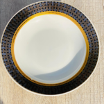 Porcelain Date Plate With Wooden Base v4